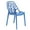 Blue, variant on LeisureMod Plastic Dining Chair with Unique Cut-Out Design Stackable and Lightweight Accent Chair for Modern Home, Kitchen, Living Room Cornelia Collection