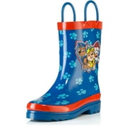 Nickelodeon Paw Patrol Boys Blue Rubber Waterproof Rain Boots - Size 13 Little Kid