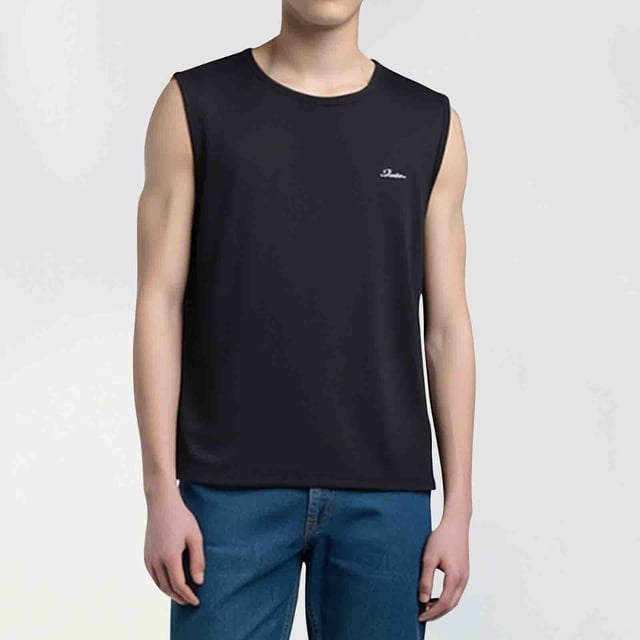 pstuiky Camiseta sin mangas para hombre, Camiseta holgada sin mangas con textura de seda helada de verano para hombre Tops elegantes para mujer xxl
