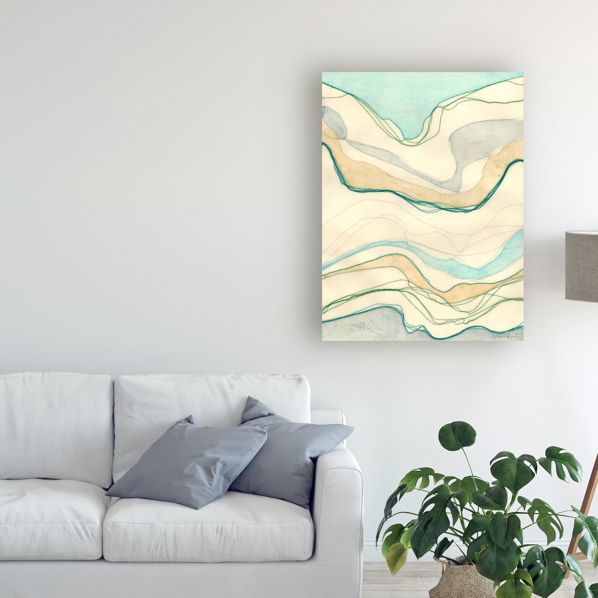 Trademark Fine Art 'Ocean Cascade I' Canvas Art by Vanna Lam