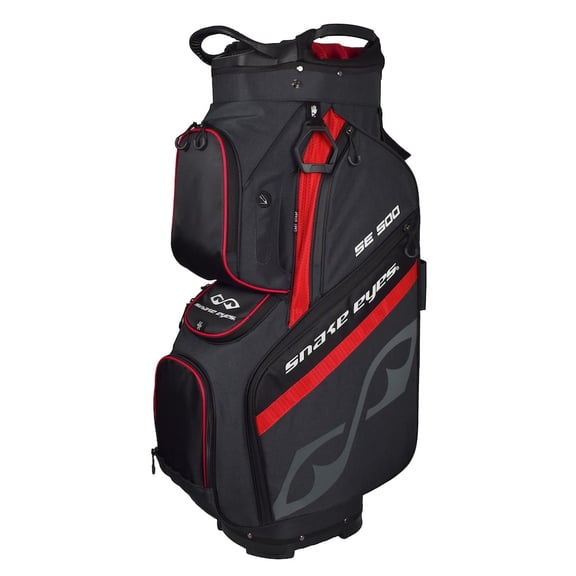 Snake Eyes Golf SE500 Cart Bag Black/Heather Gray/Red