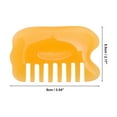 thumbnail image 2 of Unique Bargains 1 Pc Convenient Head Massage Comb for Home Yellow Resin, 2 of 5