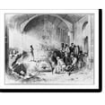 thumbnail image 2 of Historic Framed Print, [Dominican Republic, 1871]: Superestitious burial ceremony in the Capilla del Rosario - a remnant of the city of Nueva Isabella, opposite Santo Domingo City, 17-7/8" x 21-7/8", 2 of 9