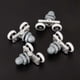 thumbnail image 3 of 4 Pack Shower Door Rollers Durable Double Sliding Bathroom Door Glass Wheel (23mm), 3 of 5