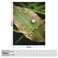 thumbnail image 4 of PRATYUS Water Droplets Throw Blanket for Sofa Couch Cozy Flannel Travel Outdoor Blanket All Seasons Soft Plush Blanket 40x50in, 4 of 6