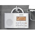 thumbnail image 3 of Sangean Portable AM/FM Weather Band Emergency Waterproof Shower Clock Radio with Large Easy to Read LCD Display, 3 of 4