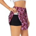 thumbnail image 2 of Haiem Orchids Flowers Women's 2 in 1 Running Shorts - Lightweight Athletic Workout Gym Yoga Breathable Sports Shorts Liner with Phone Pockets-XX-Large, 2 of 9