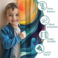 thumbnail image 3 of Blackout Kids Curtains,Colorful Tie Dye Flow Ball Pattern Childrens Insulated Curtains Set Of 2,Bedroom Essentials,Toddler Room Decor 42"x54", 3 of 5