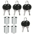 thumbnail image 2 of Zinc Alloy Mailbox Lock, With Keys Weather Resistant Cam Lock, Drawers For Cabinets Pinball Games RV 103‑20, 2 of 8