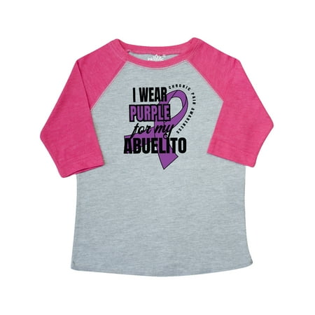 

Inktastic Chronic Pain I Wear Purple For My Abuelito Gift Toddler Boy or Toddler Girl T-Shirt