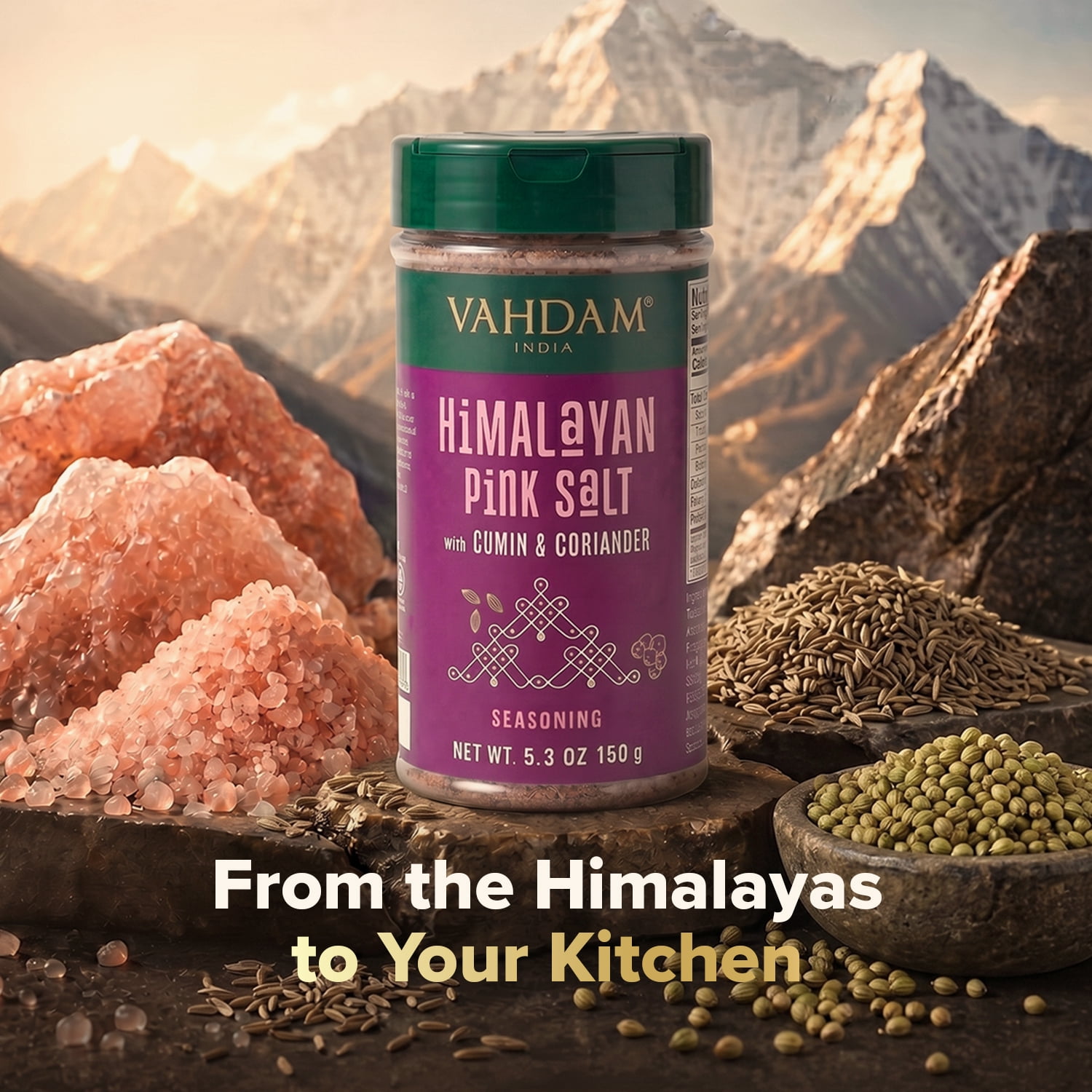 Himalayan Pink Salt Seasoning with Cumin & Coriander