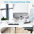 thumbnail image 4 of Power Strip HHSOET 14 en 1 de carga rápida de 20 W con 6 AC, 4 USB-A y 4 USB-C, 4 of 7