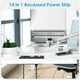 thumbnail image 4 of Power Strip HHSOET 14 en 1 de carga rápida de 20 W con 6 AC, 4 USB-A y 4 USB-C, 4 of 7