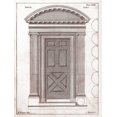 thumbnail image 2 of Hoppus, Edward 12x14 Gold Ornate Wood Framed with Double Matting Museum Art Print Titled - Door, Ionic Order, 2 of 4