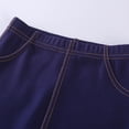 thumbnail image 7 of WQNVRNR Girls Stretchy Leggings Elastic Waist Slim Fit Comfortable Fall Casual Pants Navy 8 Years, 7 of 7