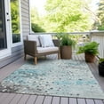 thumbnail image 3 of Dalyn Rugs Machine Washable Indoor/Outdoor Chantille Teal 5' x 7'6" Rug, 3 of 9