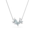 thumbnail image 1 of Conjunto de joyas Swarovski Lilia Butterfly Collar y Pendientes Azul, 1 of 4