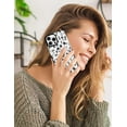 thumbnail image 7 of Compatible with iPhone 13 Pro Max Phone Case, Cute Clear Black Floral Flower Pattern Aesthetic Soft TPU Transparent Cases Protective Phone Cover for Women Girly - Black Flower, 7 of 7