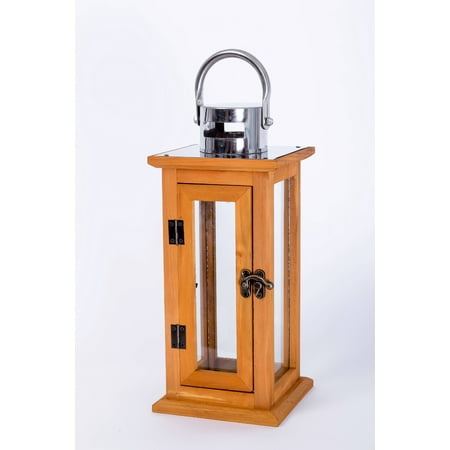 Better Homes & Gardens Prairie Grove Outdoor Wood Lantern - Large