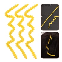 LOLIPPYY 10Pcs Spiral Perm Rods Yellow Silicone Curling Rods for Hair Styling Convenient and Reusable