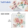 thumbnail image 7 of Beautiful Flower Pattern Napkins Reusable Washable Cloth Napkins Set of 4, Soft Comfortable Dinner Napkins for Family Weddings Holiday Party 20 X 20 Inch Washcloth Gift, 7 of 7