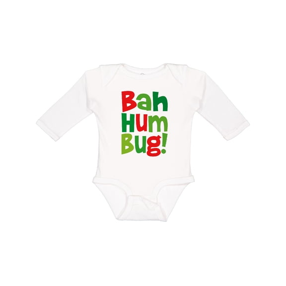 Inktastic Bah Humbug Boys or Girls Long Sleeve Baby Bodysuit