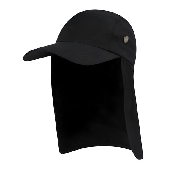 TELOLY Outdoor Fishing Cap with Ear Neck Cover Flap Travel Camping Sun Hat