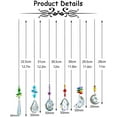 thumbnail image 2 of Dalrosia Suncatchers Crystal Chandelier Prism Hanging Ornament for Window Home Garden,Rainbow Maker Crystal Pendant, 2 of 4