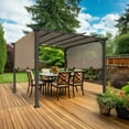 thumbnail image 2 of INTER HUT 10 x 10 Outdoor Pergola with Adjustable Shade Top, 2 of 6