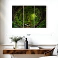 thumbnail image 3 of Elephant Stock Southeast Asian Tropical Jungle Wall Art - Horizontal Multi Panel Canvas - Living Room Wall Decor - Nature Multi Panel - Green And Gray Decor - 38" x 24", 3 of 8
