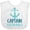 AA-White, variant on Inktastic Captain Adorable, Boat Anchor, Sailor, Sailing Boys Baby Bib