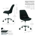 thumbnail image 5 of Porthos Home Office Chair with Height Adjustable, Great for Leisure, 5 of 6