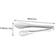 thumbnail image 4 of 2pcs Stainless Steel Grill Tongs Kitchen Gadget Clamps Heavy Duty Mini Spatula Non- Slip Cooking Spatulas for Nonstick Cookware--, 4 of 5