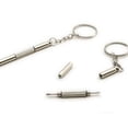 thumbnail image 1 of Solución para la reparación de anteojos, kit de reparación para el hogar y viajes, herramienta para reparar relojes y teléfonos celulares, destornillador de acero inoxidable con llavero y agarre, 1 of 5