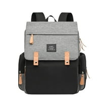 JGJJUGN Large Capacity Diaper Bag - Stylish Travel Backpack Waterproof Baby Bag with Changer - Gray Fashion Stylish Breastfeeding Diaper Backpack - Mom Essentials