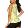 thumbnail image 3 of Fotbe Bananas Blusas Sin Mangas para Mujer – Estilo Casual, Corte Suelto, Slim-Fit, Cuello Redondo Deportivo, Tops de Verano para Gimnasio y Yoga-Medium, 3 of 7