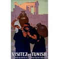 thumbnail image 2 of Joseph de La Nézière 13x18 Gold Ornate Wood Frame and Double Matted Museum Art Print Titled - Dougga. Visit Tunisia (1929), 2 of 4