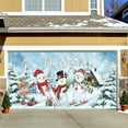 thumbnail image 6 of Elainilye 16"x7" Christmas Garage Door Hanging Cloth with Merry Christmas Print Festive Outdoor Decor for Holiday Season Home Party, 6 of 6
