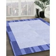 thumbnail image 3 of Ahgly Company Machine Washable Indoor Rectangle Transitional Heavenly Blue Area Rugs, 4' x 6', 3 of 7