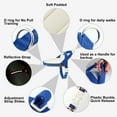 thumbnail image 2 of Plutus Pet Cotton Dog Harness and Leash Set, Reflective and Soft Padded, Royal Blue, M, 2 of 8