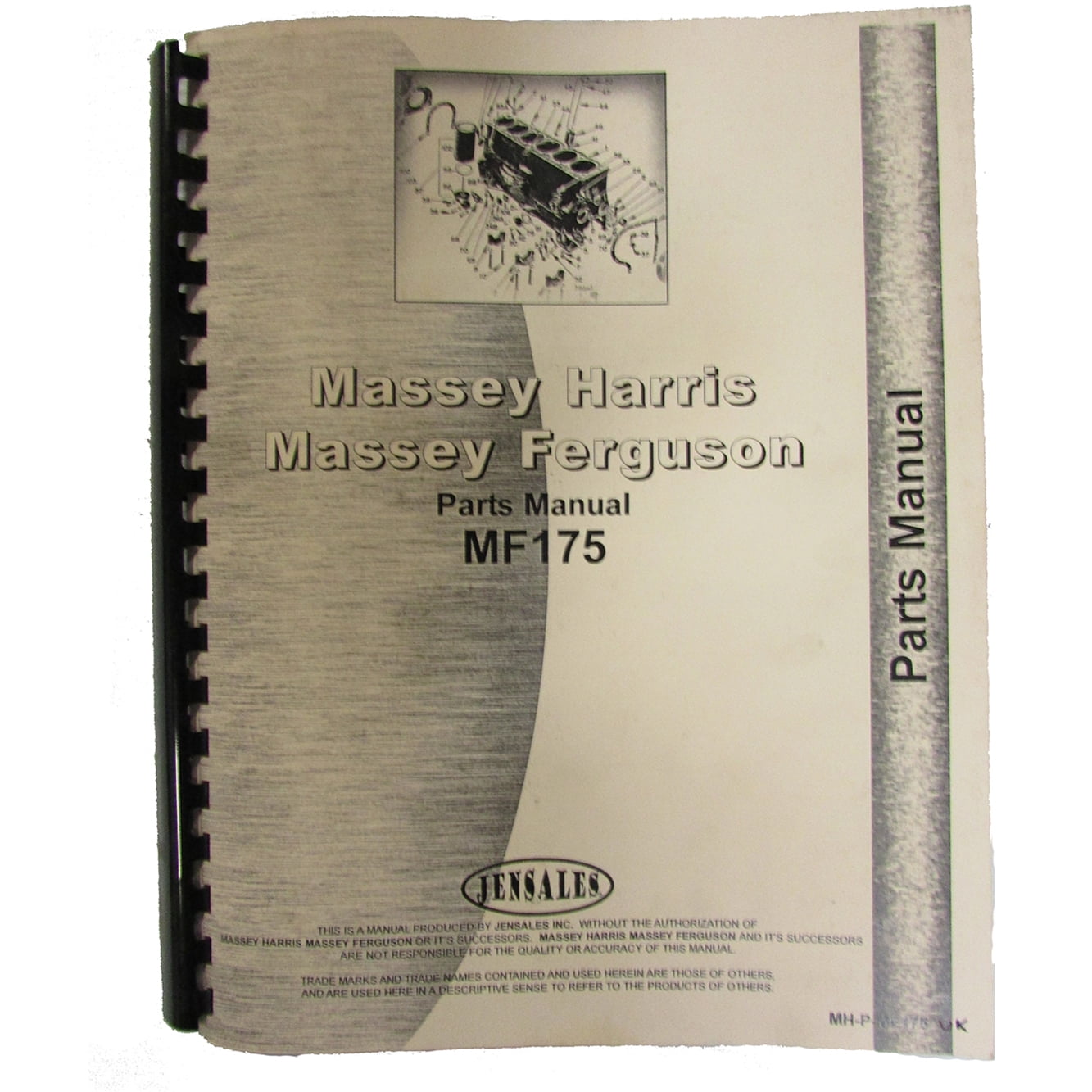 Parts Manual For Massey Ferguson Diesel UK 175 178 MH-P-MF175 178 -  Walmart.com