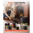 thumbnail image 4 of KFFKFF Ash Bucket Set with Lid, Shovel, Broom, and Gloves, Metal Charcoal Container for Fireplace and Fire Pits, 2.6-Gallon Capacity for Indoor and Outdoor Use, 4 of 9