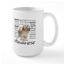 CafePress - Havanese Traits Mugs - 15 oz Ceramic Large White Novelty Mug