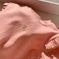 thumbnail image 4 of Ulitacool T Shirt For Girl Fashion Round Neck Tee Short Sleeve Tops Solid Color Tops Girl Summer Tops 5-6 Years Pink, 4 of 4