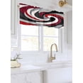 thumbnail image 3 of Valances for Windows Abstract Lines Rod Pocket Cafe Window Treatments Valance Curtains for Kitchen Bathroom Laundry Basement Windows 54"x18", 3 of 9