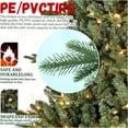 thumbnail image 4 of JERFIT 5ft Pre-Lit Christmas Tree with 350 Warm White Lights, Full PVC Holiday Tree with Hinged Branches & Wide Base for Easy Setup and Spacious Rooms, 4 of 10