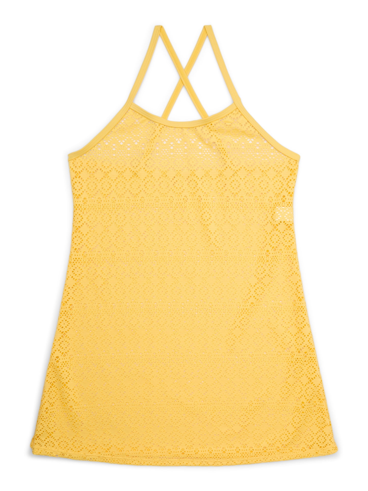 Wonder Nation Girls Swimsuit and Cover Up Dress Set, 2-Piece, Sizes 4-18