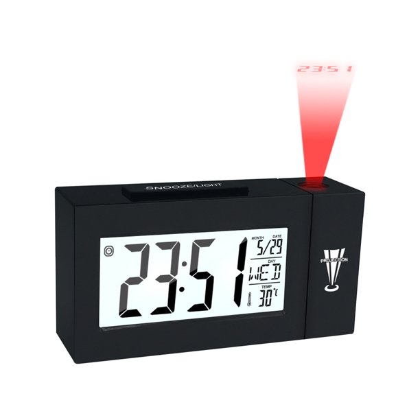 Projection Climate Station Indoor Outdoor Temperature Meter Hygrometer