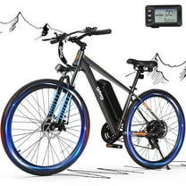 Qlife Electric Bike for Adults - 21-Speed Mountain Lightweight Ebike with Peak 750W 20MPH Brushless Motor, 26X2.1 Tire Step Over E-MTB (Grey)