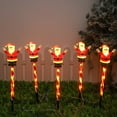 thumbnail image 6 of Beautynvta 6 Pcs Solar Christmas Garden Stake Lights, Outdoor Waterproof Solar Santa Claus Stake Pathway Lights for Yard Garden Patio Lawn Decor, 6 of 7